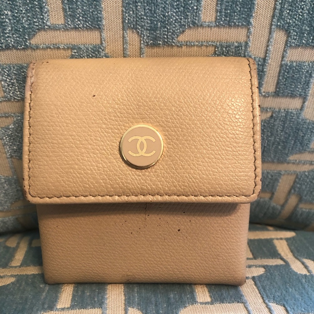Beige CHANEL Coin Purse